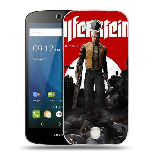 Дизайнерский силиконовый чехол для Acer Liquid Z530 Wolfenstein