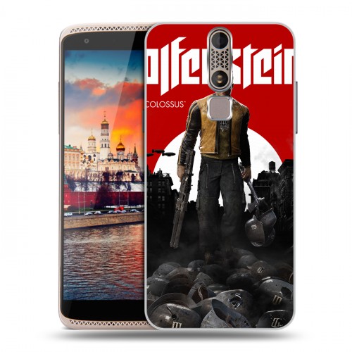 Дизайнерский пластиковый чехол для ZTE Axon Mini Wolfenstein