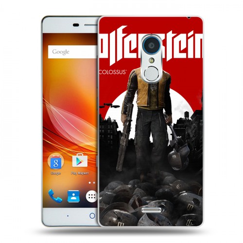 Дизайнерский пластиковый чехол для ZTE Blade X9 Wolfenstein