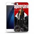 Дизайнерский пластиковый чехол для Meizu U20 Wolfenstein