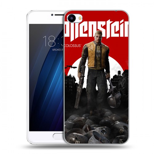 Дизайнерский пластиковый чехол для Meizu U20 Wolfenstein