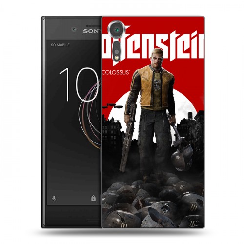 Дизайнерский пластиковый чехол для Sony Xperia XZs Wolfenstein