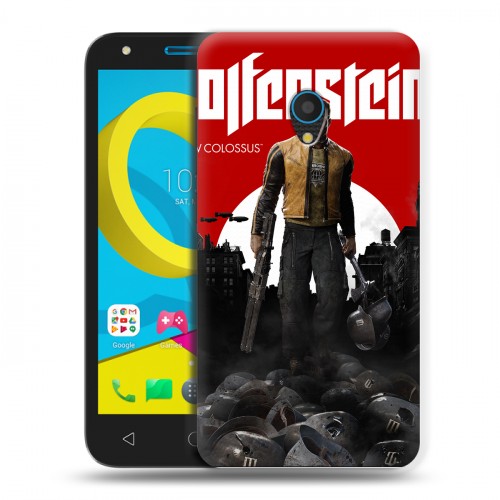 Дизайнерский пластиковый чехол для Alcatel U5 Wolfenstein