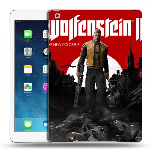 Дизайнерский силиконовый чехол для Ipad (2017) Wolfenstein