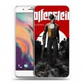 Дизайнерский пластиковый чехол для HTC One X10 Wolfenstein