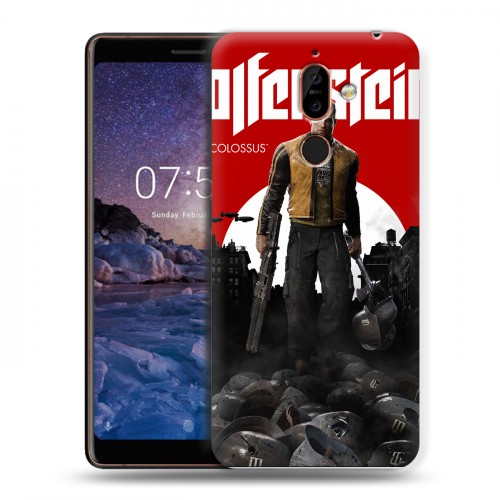 Дизайнерский пластиковый чехол для Nokia 7 Plus Wolfenstein