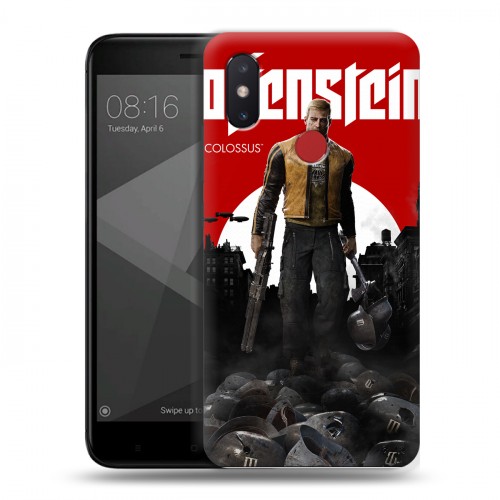 Дизайнерский пластиковый чехол для Xiaomi Mi8 SE Wolfenstein