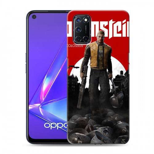 Дизайнерский пластиковый чехол для OPPO A52 Wolfenstein