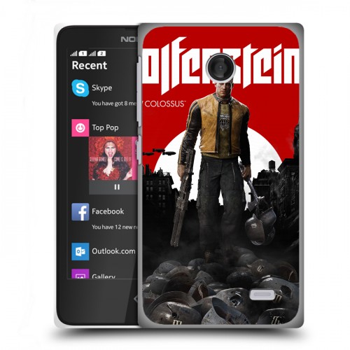 Дизайнерский пластиковый чехол для Nokia X Wolfenstein