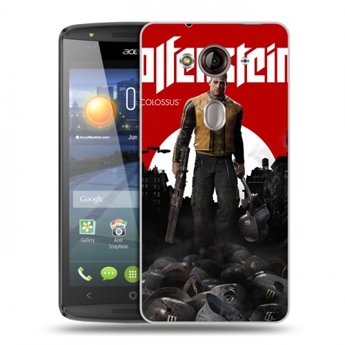 Дизайнерский пластиковый чехол для Acer Liquid E3 Wolfenstein