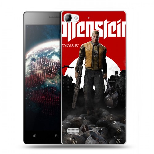 Дизайнерский пластиковый чехол для Lenovo Vibe X2 Wolfenstein