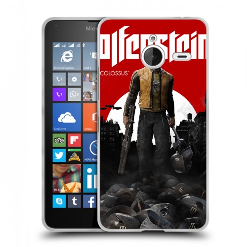 Дизайнерский пластиковый чехол для Microsoft Lumia 640 XL Wolfenstein