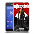 Дизайнерский пластиковый чехол для Sony Xperia E4g Wolfenstein