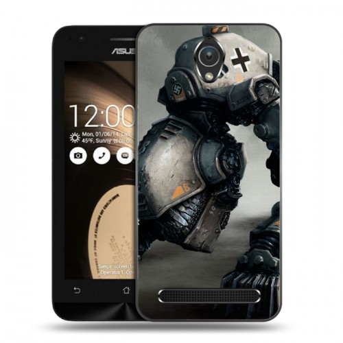 Дизайнерский пластиковый чехол для ASUS Zenfone Go Wolfenstein