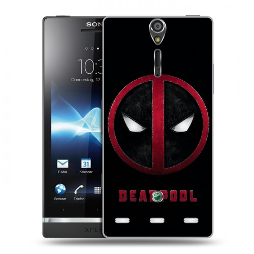 Дизайнерский пластиковый чехол для Sony Xperia S Дэдпул