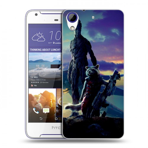 Дизайнерский пластиковый чехол для HTC Desire 830 Стражи Галактики
