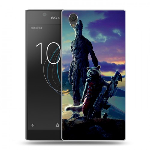 Дизайнерский пластиковый чехол для Sony Xperia L1 Стражи Галактики