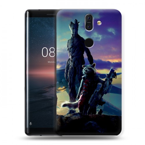 Дизайнерский пластиковый чехол для Nokia 8 Sirocco Стражи Галактики