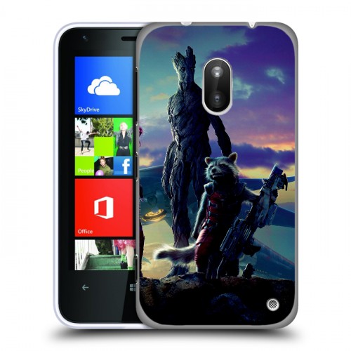 Дизайнерский пластиковый чехол для Nokia Lumia 620 Стражи Галактики