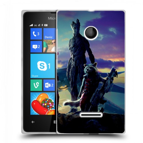 Дизайнерский пластиковый чехол для Microsoft Lumia 435 Стражи Галактики