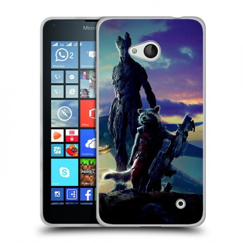 Дизайнерский пластиковый чехол для Microsoft Lumia 640 Стражи Галактики