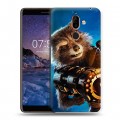 Дизайнерский пластиковый чехол для Nokia 7 Plus Стражи Галактики