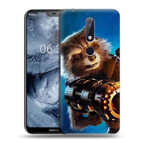 Дизайнерский силиконовый чехол для Nokia 6.1 Plus Стражи Галактики