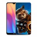 Дизайнерский силиконовый с усиленными углами чехол для Xiaomi RedMi 8A Стражи Галактики