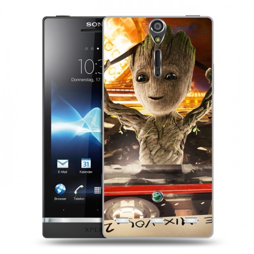 Дизайнерский пластиковый чехол для Sony Xperia S Стражи Галактики