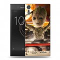 Дизайнерский пластиковый чехол для Sony Xperia XZs Стражи Галактики