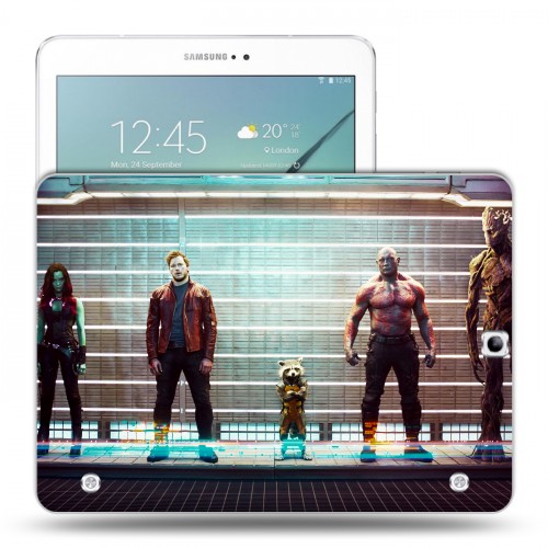 Дизайнерский силиконовый чехол для Samsung Galaxy Tab S2 9.7 Стражи Галактики