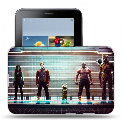 Дизайнерский силиконовый чехол для Samsung Galaxy Tab 2 7.0 Стражи Галактики