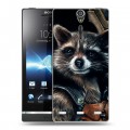 Дизайнерский пластиковый чехол для Sony Xperia S Стражи Галактики