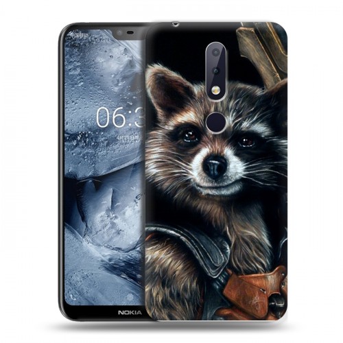 Дизайнерский пластиковый чехол для Nokia 6.1 Plus Стражи Галактики