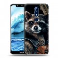 Дизайнерский пластиковый чехол для Nokia 5.1 Plus Стражи Галактики