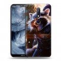 Дизайнерский пластиковый чехол для Nokia 6.1 Plus Стражи Галактики