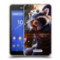 Дизайнерский пластиковый чехол для Sony Xperia E4g Стражи Галактики