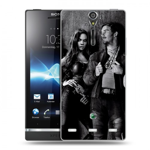 Дизайнерский пластиковый чехол для Sony Xperia S Стражи Галактики