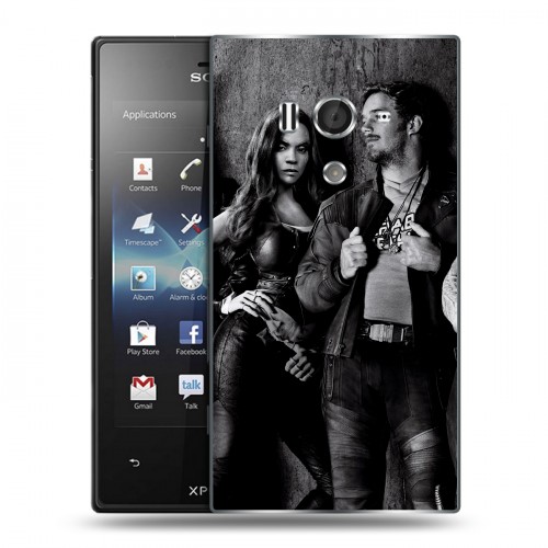 Дизайнерский пластиковый чехол для Sony Xperia acro S Стражи Галактики