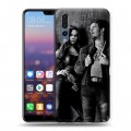 Дизайнерский силиконовый с усиленными углами чехол для Huawei P20 Pro Стражи Галактики