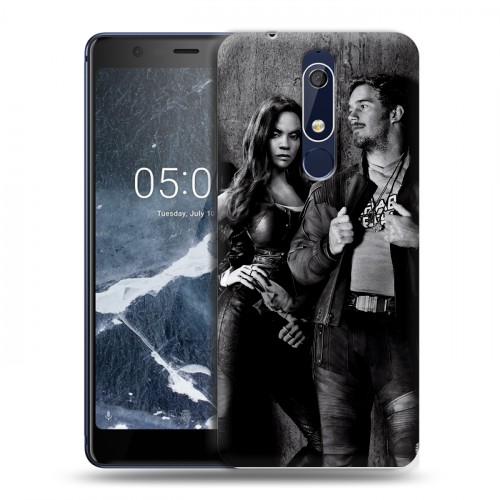 Дизайнерский пластиковый чехол для Nokia 5.1 Стражи Галактики