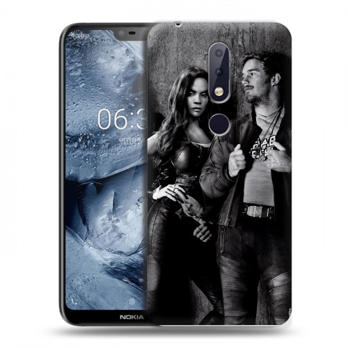 Дизайнерский пластиковый чехол для Nokia 6.1 Plus Стражи Галактики