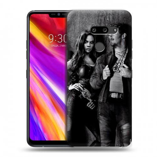 Дизайнерский пластиковый чехол для LG G8 ThinQ Стражи Галактики