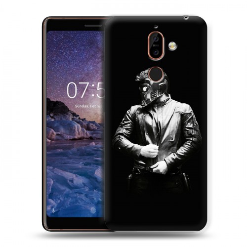 Дизайнерский пластиковый чехол для Nokia 7 Plus Стражи Галактики