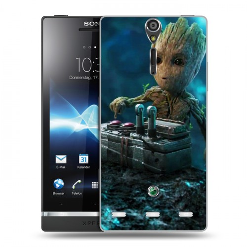 Дизайнерский пластиковый чехол для Sony Xperia S Стражи Галактики