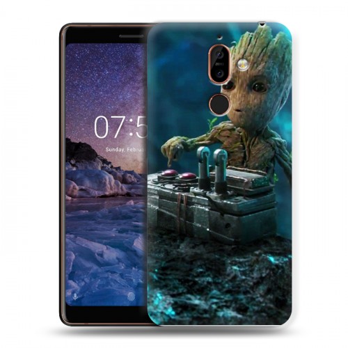 Дизайнерский пластиковый чехол для Nokia 7 Plus Стражи Галактики