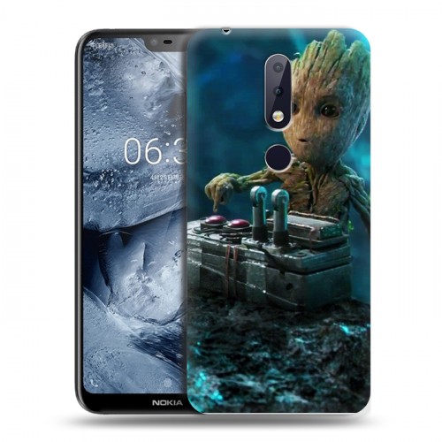 Дизайнерский пластиковый чехол для Nokia 6.1 Plus Стражи Галактики