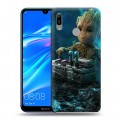 Дизайнерский пластиковый чехол для Huawei Y6 (2019) Стражи Галактики