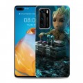 Дизайнерский пластиковый чехол для Huawei P40 Стражи Галактики