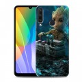 Дизайнерский пластиковый чехол для Huawei Y6p Стражи Галактики